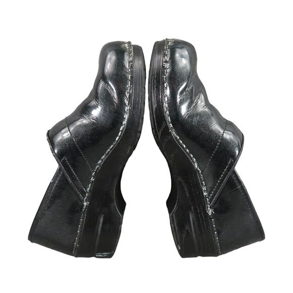 Sanita Shoes Womens 40 Clogs Comfort Slip On Danish Patent Leather Work Classic - Picture 10 of 16